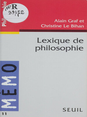 cover image of Lexique de philosophie